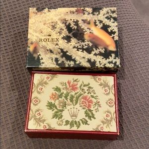 Authentic Rolex vintage jewelry box only velvet
